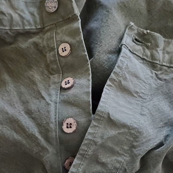 Dr. Collectors x Free People P42 Painter Pants Sz M Army Green NWOT $425 - Picture 4 of 11